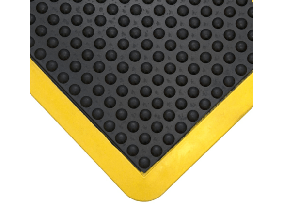 BUBBLEMAT BLACK/YELLOW 0,5MX0,5M CORNER