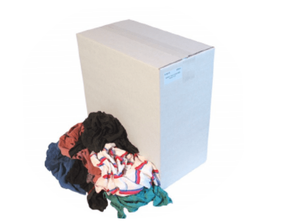 GEKLEURDE KATOEN POETSLAPPEN 10KG