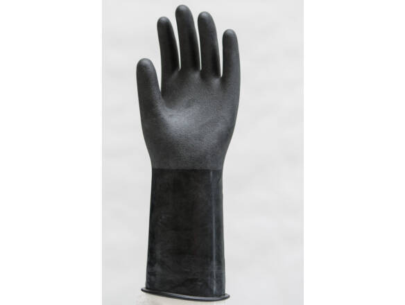 HANDSHUH BUTYL B07 35CM GERUWD