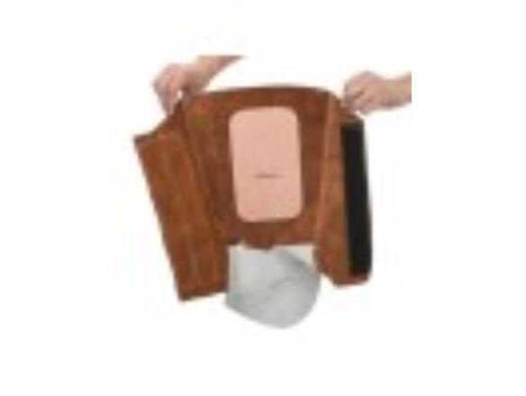 JAMBIERE CUIR 36 CM LAVA BROWN