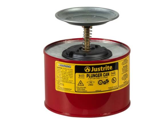 PLUNGER CAN RED GALVANIZED 2L