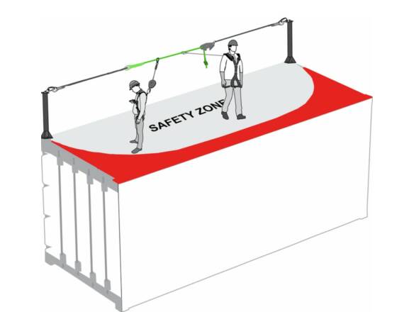 TEMPOR.LIFEFLINE ROPE 14M POST LINE