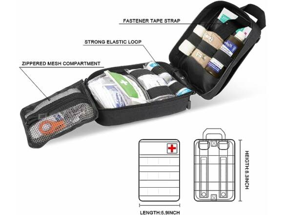 FIRST AID BAG SMALL EMERGENCY KIT FILLED