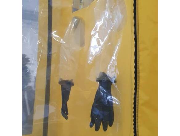 DECON DOUCHE 1 P. MET HS & OPVANGBAK TPU