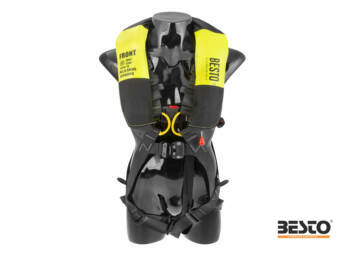 REDDINGSVEST FALL ARREST SOLAS GEEL