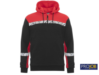 HOODIE HALVE RITS 7104