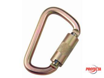 CARABINER GALVANIZED STEEL TWISTLOCK 17M