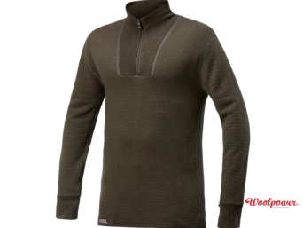 WOOLPOWER ZIP TURTLENECK 400