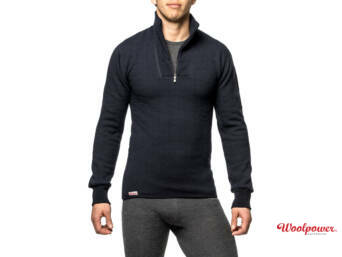 WOOLPOWER ZIP TURTLENECK 400
