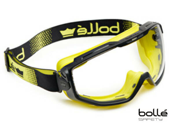 GOGGLE UNIVERSAL PC BLANK PLATIN (GEEL)