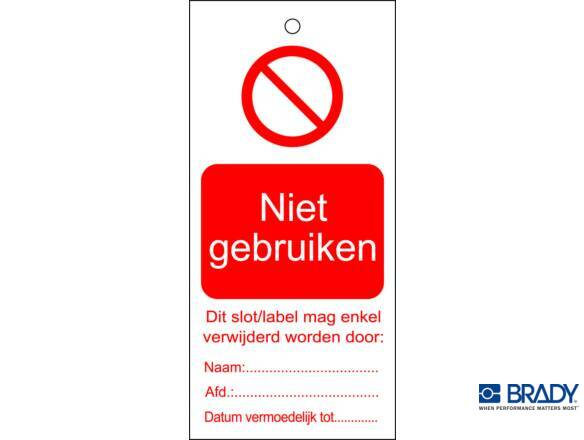 TAG NIET GEBRUIKEN 50X110 225222