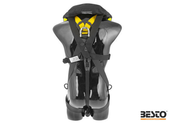 REDDINGSVEST FALL ARREST SOLAS GEEL