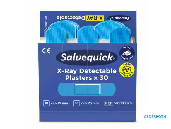 PANSEMENTS BLUE X-RAY FOOD 6x30 PI&Egrave;CES