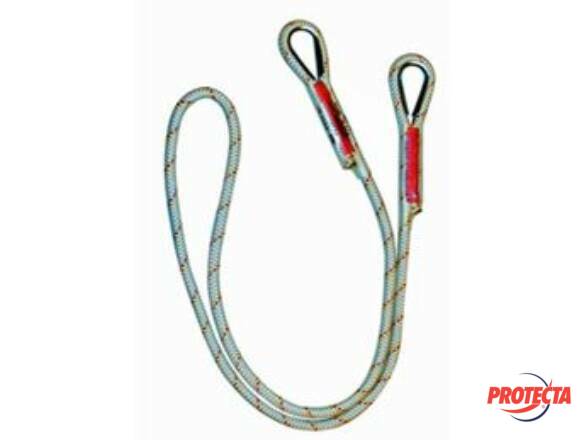 LONGE SANS ABSORBEUR 1M 2 BOUCLES AL410C