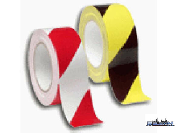 RUBAN BARRAGE ROUGE/BLANC 8CMX100M