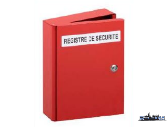 COFFRET REGISTRE S&Eacute;CURIT&Eacute; ACIER ROUGE NL