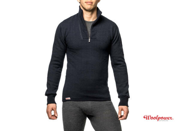 WOOLPOWER ZIP TURTLENECK 400